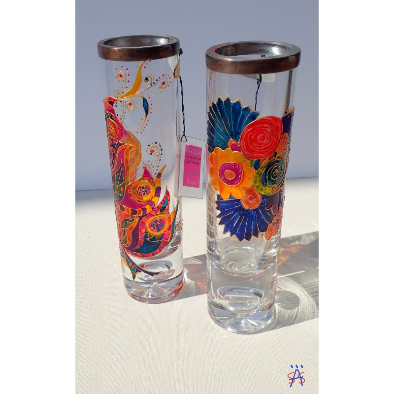 Váza Ptáček a Kytice