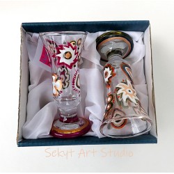 2 likérové skleničky