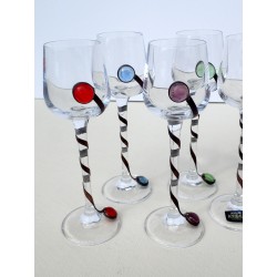 6 likérových skleniček